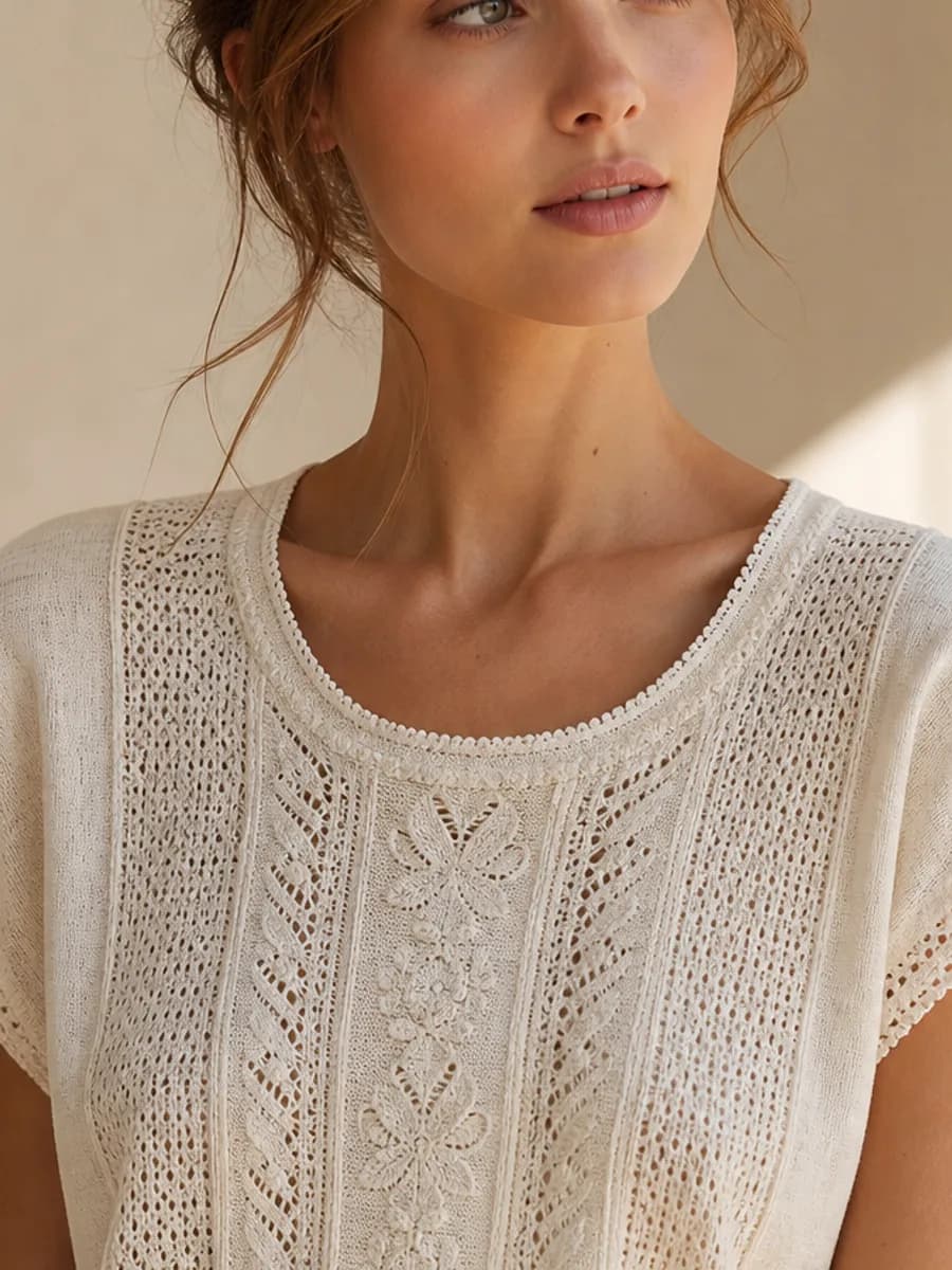 Blusa Ponto Arte — detalhe
