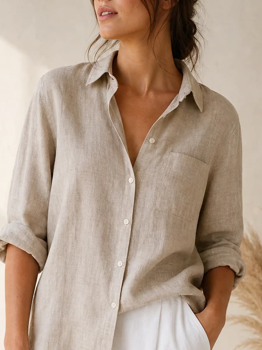 Camisa Brisa de Linho — detalhe